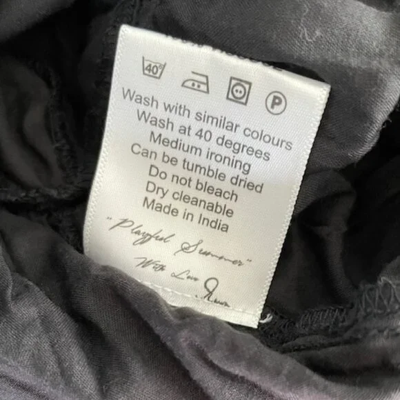 Ewa I Walla Dress Black Sample XL X-Large Viscose Goth Lagenlook NWOT Like New - Picture 11 of 15